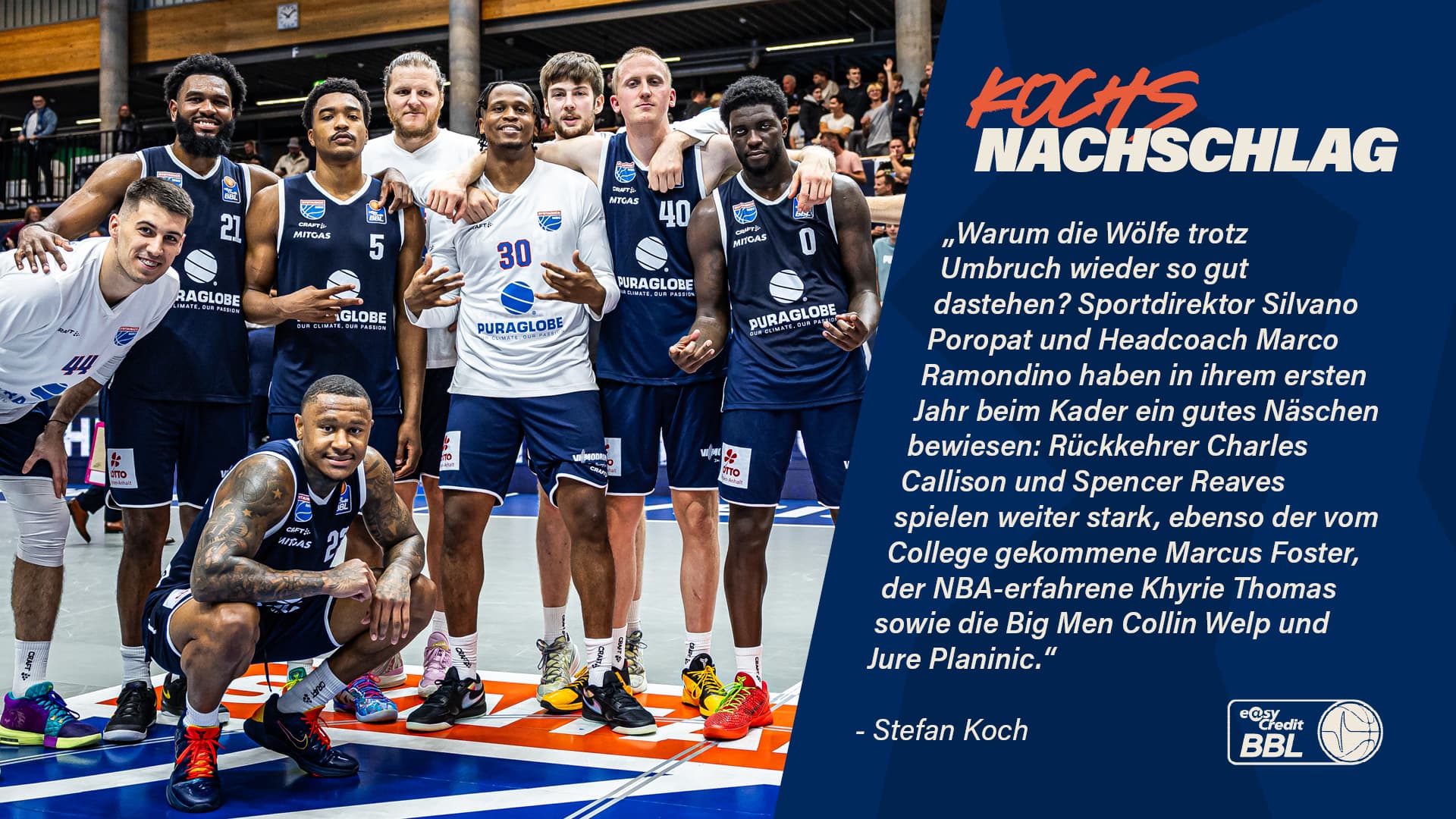 Im Oktober 2009, vor ziemlich genau 16 Jahren, standen die Weißenfelser Basketballer zum ersten Mal an der Spitze der ersten Liga. Die Fans, die sich dieses Tabellenbild rahmen ließen, können jetzt erneut einen Auftrag erteilen. Der SYNTAINICS MBC grüßt das zweite Mal vom Gipfel, obwohl viele Experten der Meinung waren, dass es nach der historisch-guten vergangenen Saison mit dem Pokalsieg eigentlich nur bergab gehen könne. Weit gefehlt, die Wölfe sind bislang noch ungeschlagen und könnten mit einem Erfolg im Spitzenspiel gegen Ulm am Samstag erstmals mit vier Siegen in eine BBL-Saison starten. Natürlich ist das nur eine frühe Momentaufnahme, die wirklichen Härtetests stehen noch bevor.